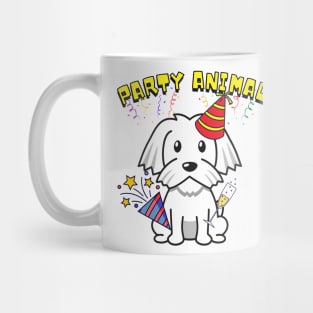 Party Animal - white dog Mug